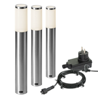 Garden Lights Sockelleuchte Lunia 3er Set