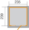 Vorschaubild Weka Gartenhaus 172 mit Fensterfront - 21 mm