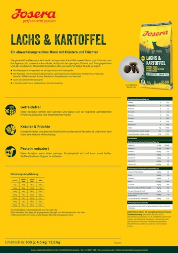 Josera Lachs & Kartoffel Hundetrockenfutter