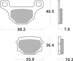 SBS Scooterbelag 203HF Street Ceramic