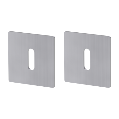 Griffwerk FRAME | DESIGN MANUFAKTUR ROSETTE -Edelstahl matt Rosettenpaar eckig -Prontofix -BB