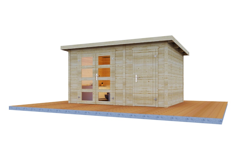 Wolff Finnhaus Gartenhaus Borge 3825 - 28 mm