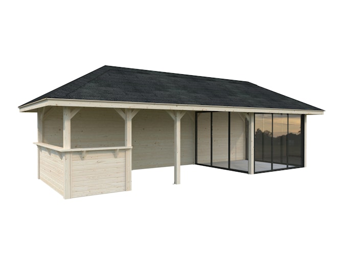 Palmako Pavillon Bianca 24,9 m² Set 216 Slide - 28 mm