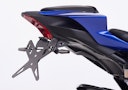 Vorschaubild PROTECH X-SHAPE Kennzeichenhalter SET mit Reflektor und Beleuchtung Alu & Stahl Schwarz für YAMAHA YZF-R7
