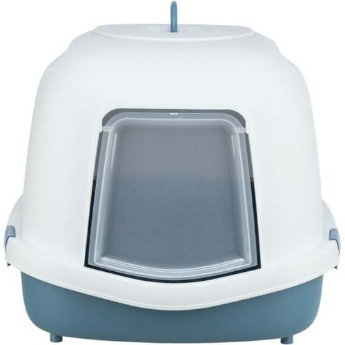 TRIXIE Katzentoilette Primo XXL Top, mit Haube, 56 × 47 × 71 cm, blau/weiß
