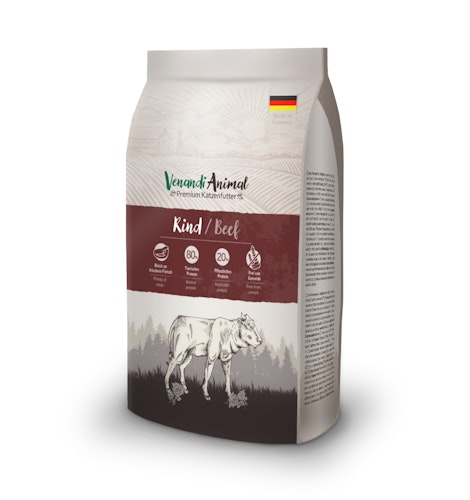 VenandiAnimal Rind Katzentrockenfutter