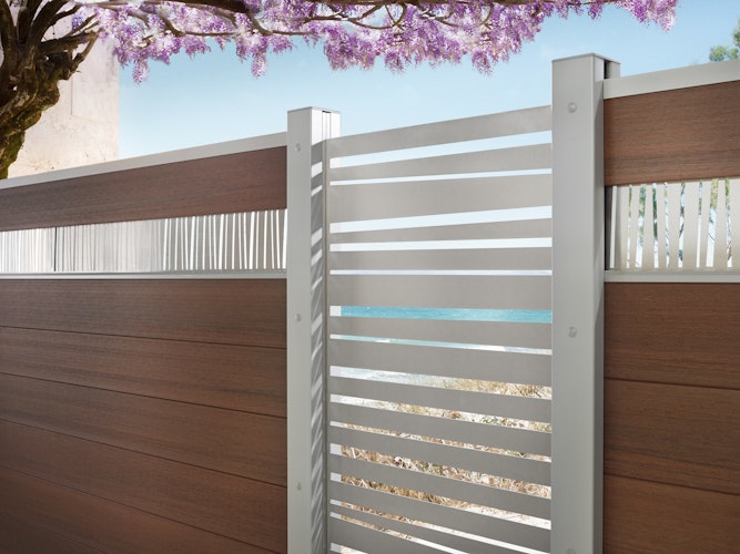 Traumgarten SYSTEM Dekorprofil LINEA Silber