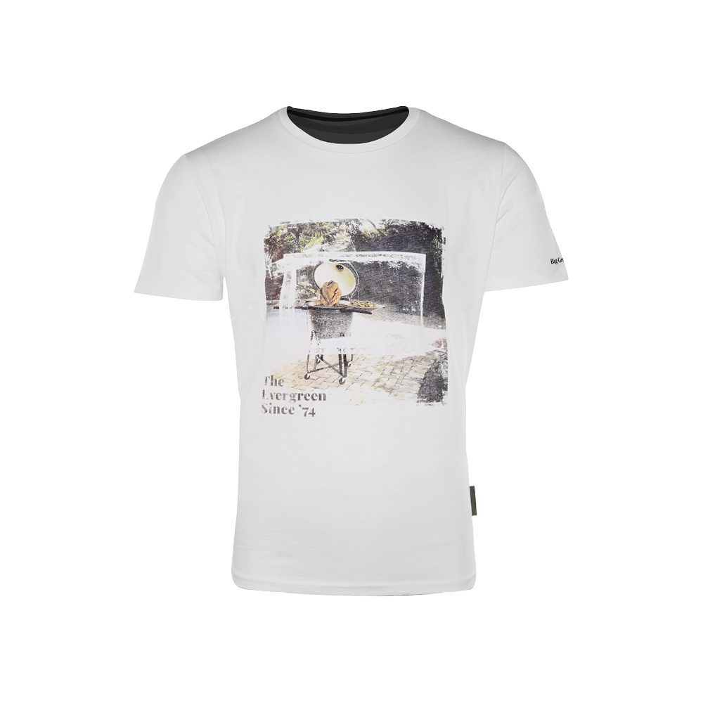 Big Green Egg T-Shirt - The Evergreen Chicken - Weiß L