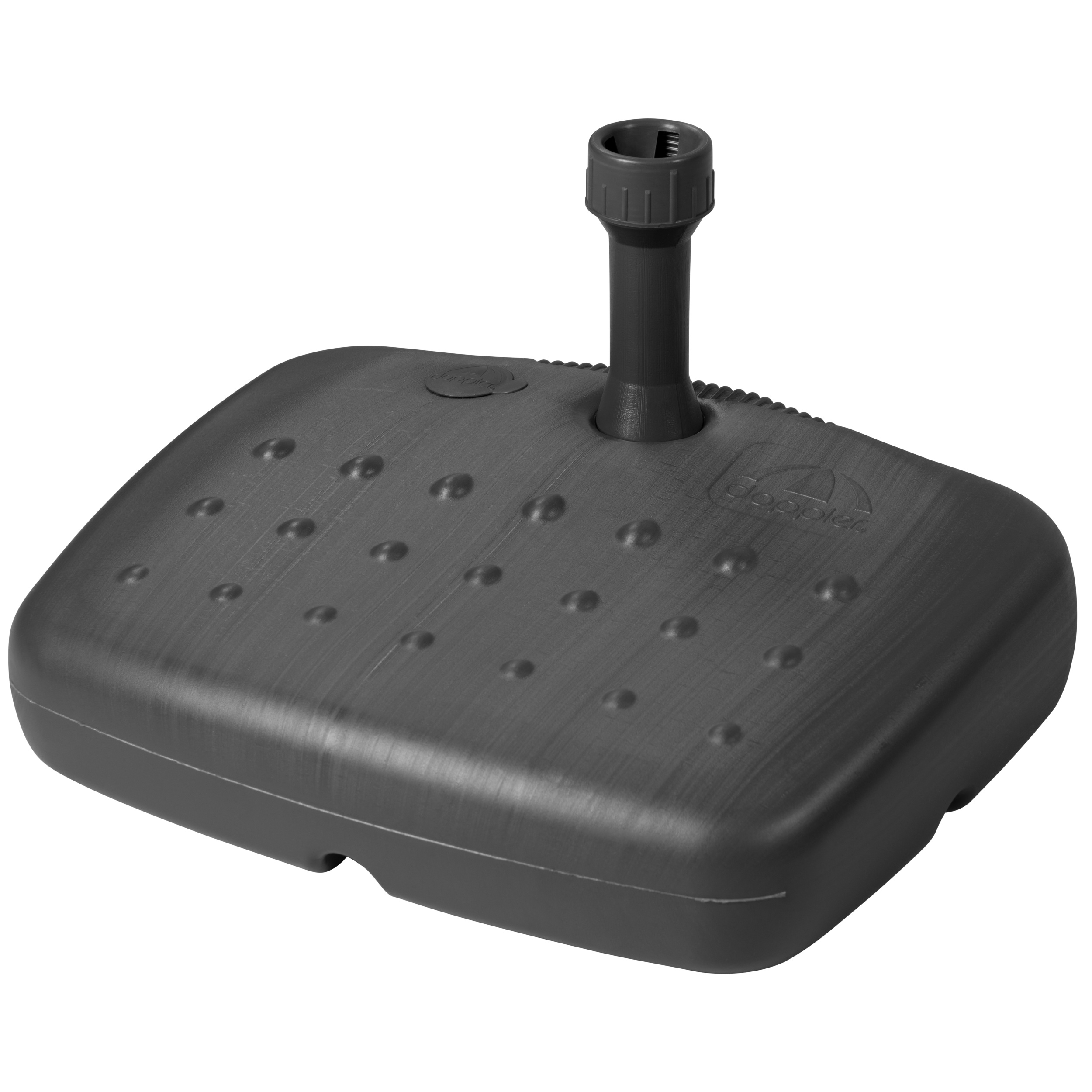 doppler Füllsockel Balkon 17 Liter, Kunststoff Anthrazit