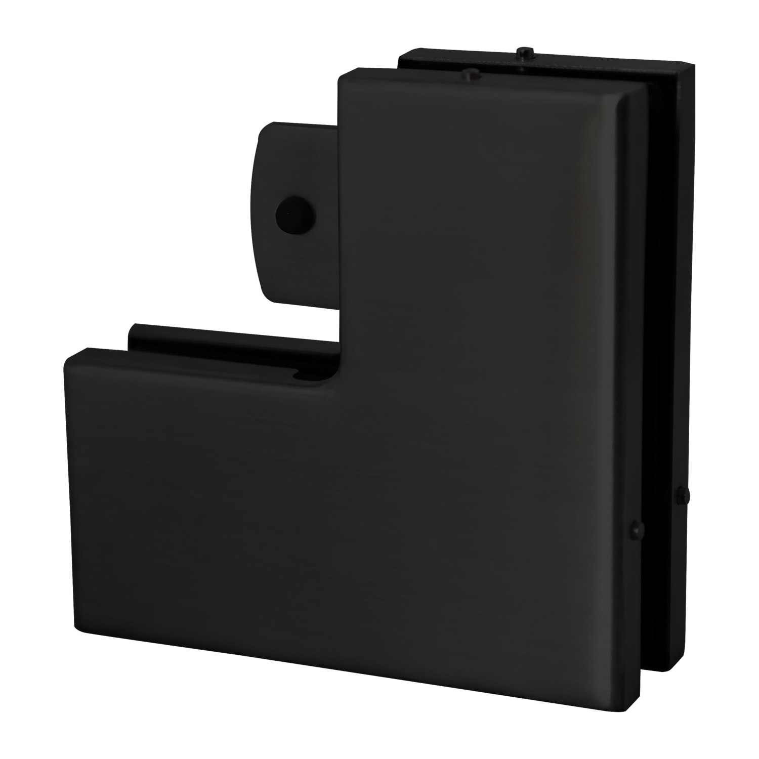 Griffwerk Pivot PT60- schwarz matt Eckbeschlag oben inkl. Anschlag, 8-12mm