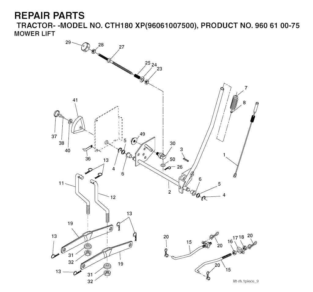 Explosionszeichnung Ersatzteile
