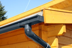 Kunststoff Dachrinnenset für Karibu Gartenhaus Grebenau/Glücksburg 2/3/4/5
