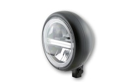 HIGHSIDER pro 5 3/4 Zoll Scheinwerfer Pecos Typ 6 LED Schwarz Untere Befestigung, Mit TFL