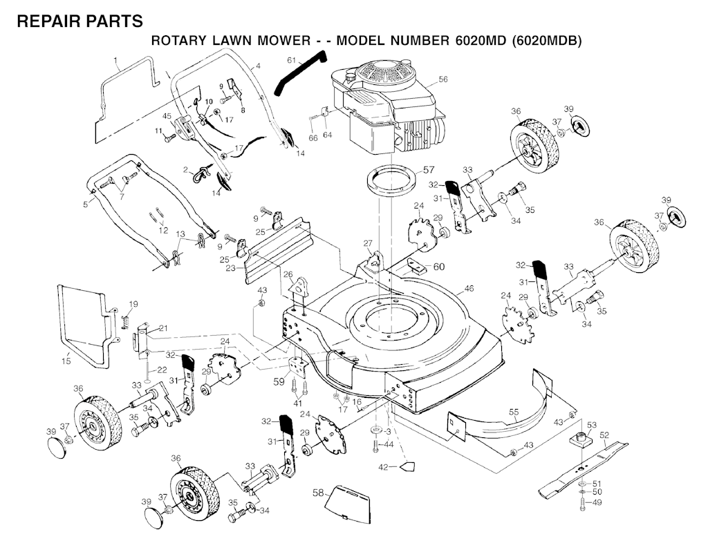 Explosionszeichnung Ersatzteile