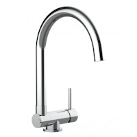 Wasserhahn Vorfenster Küchenarmatur, Umklappbar 4,5 CM, mit 360° schwenkbarem U-Auslauf, Verchromt