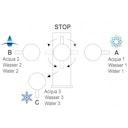 Vorschaubild Kurzversion - 5 Wege Wasserhahn Küchenarmatur, Edelstahl Massiv mit 360° schwenkbarem L-Auslauf , Gebürstet