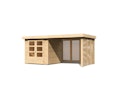Karibu Woodfeeling Gartenhaus Askola 2/3/3,5/4/5 m. 275 cm Schleppdach/Seiten- und Rückwand in Lamellenoptik
