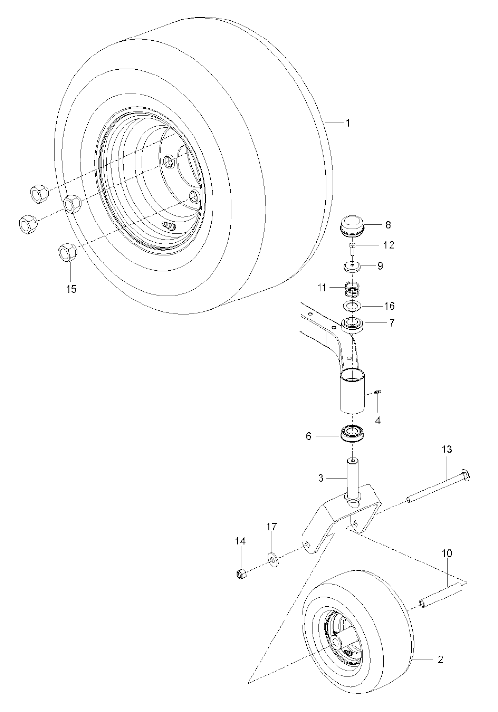 Explosionszeichnung Ersatzteile