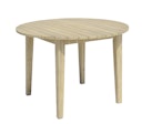 Vorschaubild Garden Pleasure Gartenmöbel Set ARVADA / OAKLAND, Tisch Ø 110 + 4 Sessel, Akazie / Polyrattan Zimtbraun / Kissen 100 % Polyester Taupe