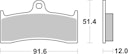 Vorschaubild SBS Bremsbelag 779DC Road Racing Dual Carbon