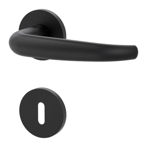 Griffwerk VAYA 194 ALDA fast2fix Fast2Fix GK3 Rosetten rund Buntbart Graphitschwarz