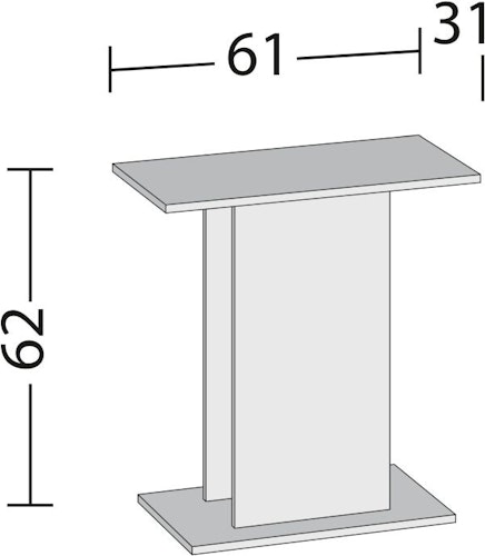 Schrank Stand SB 60/50 weiß