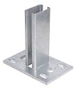 Vorschaubild Alberts® Pfostenträger f.Zaunpfosten Doppelstab-Gittermatten,fvz,z.Aufschraub.,150x100 686055