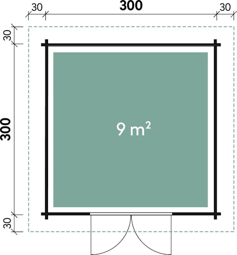 Wolff Finnhaus Blockbohlenhaus Pulti 34-B/C