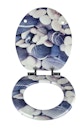 Vorschaubild MDF WC-Sitz GREY STONES mit Absenkautomatik