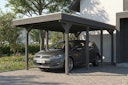 Vorschaubild Skan Holz Friesland - Flachdach Carport aus Nadelholz Breite 320 cm