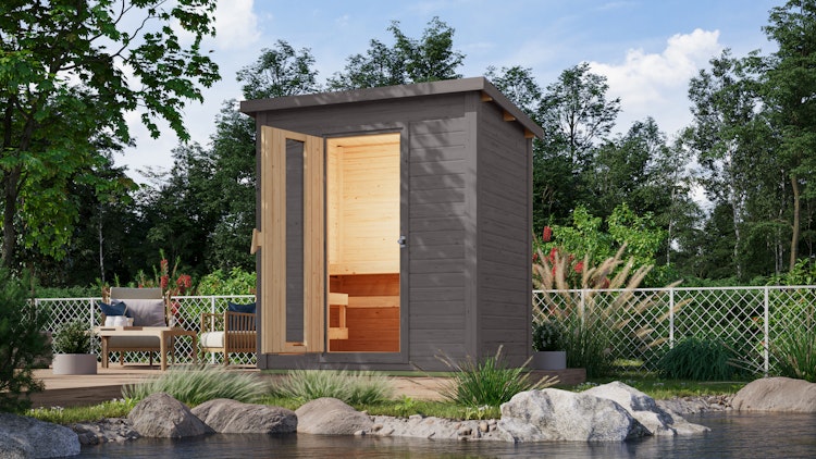 Karibu Gartensauna Saunahaus Hytti 1 inkl. gratis Sauna-Zubehörset im Wert von 234,94 €
