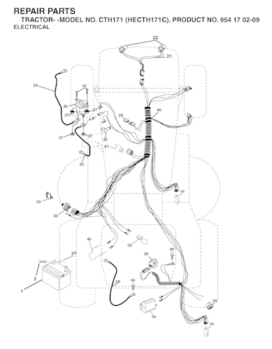 Husqvarna Gartentraktoren CTH171, HECTH171C, 954170209, 2004-06