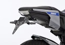 Vorschaubild PROTECH V-SHAPE Kennzeichenhalter Alu & Stahl Schwarz für YAMAHA MT-125