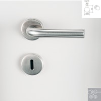 Griffwerk Wechselgarnitur DANIELA K3-Edelsathl matt