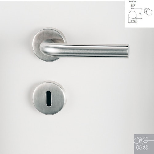 Griffwerk Wechselgarnitur DANIELA K3-Edelsathl matt