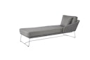 Vorschaubild Diamond Garden Daybed MILOS rechts, Edelstahl Dunkelgrau / Rope Dunkelgrau / Sunproof (100 % Polypropylen)