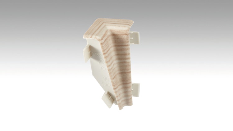 MEISTER Innenecken Fußleiste Profil 3PK (4 Stk./VPE)  Eiche weiß 2014