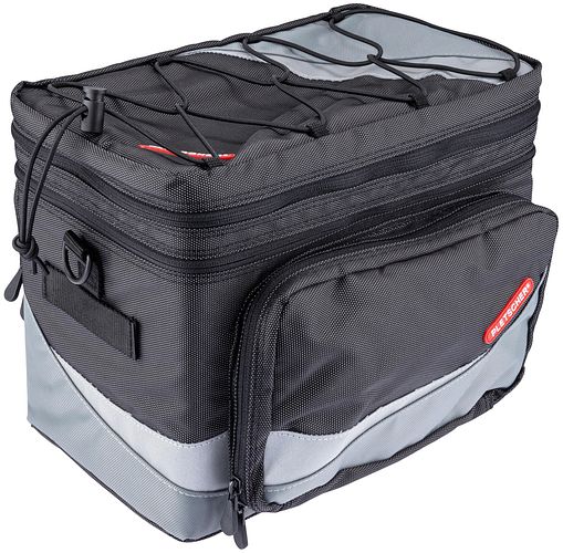Pletscher Basilea Gepäckträgertasche schwarz/grau