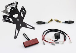 PROTECH Komplett-Set Plug and Play Kennzeichenhalter mit 2 LED-Blinkern X-SHAPE