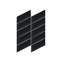 Vorschaubild Mollis Polsterpaneel Schwarz 30x15 cm