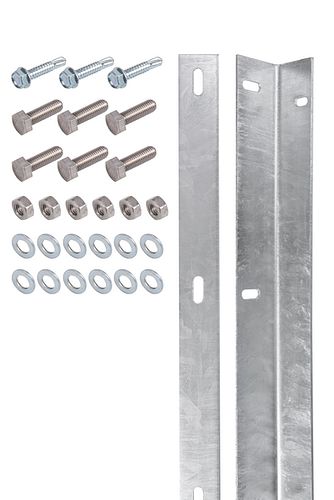 Alberts® Befestigungsleiste f.Doppelstab-Gittermatten,feuerverz.Länge:2000 mm,m.Schrauben 623135