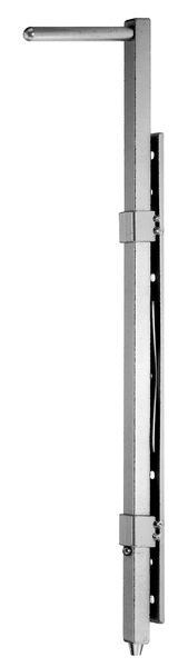 Alberts® Bodenschieber f.Holz-oder Metalltore,galv.blau verz.,z.Anschrauben,Höhe 500mm