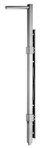 Alberts® Bodenschieber f.Holz-oder Metalltore,galv.blau verz.,z.Anschrauben,Höhe 500mm 