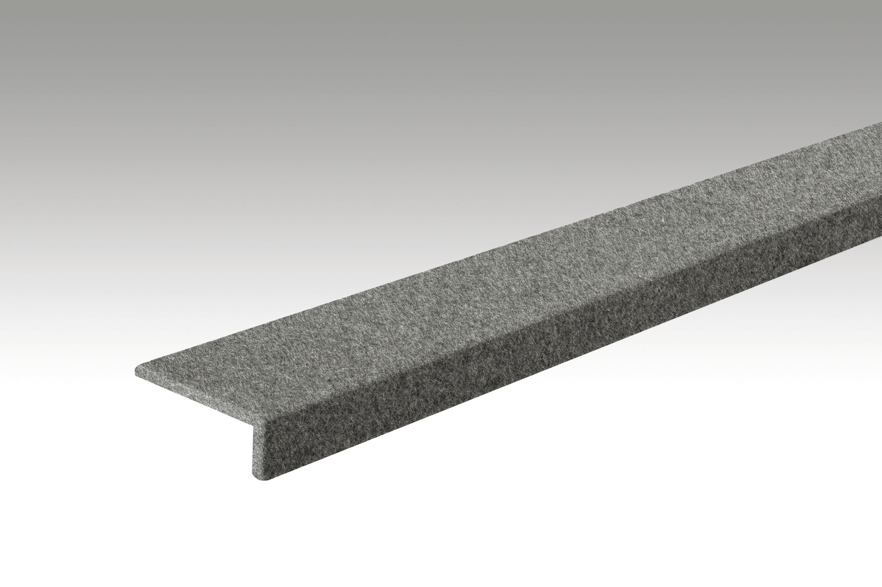 MEISTER  Winkelabdeckleiste Filz 22/60mm Filz basaltgau 4502 - 2000 mm