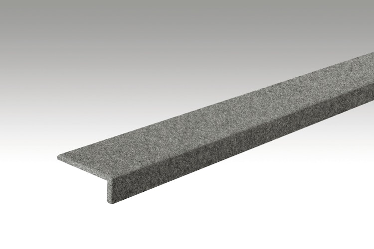 MEISTER  Winkelabdeckleiste Filz 22/60mm Filz basaltgau 4502 - 2000 mm