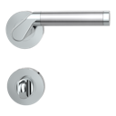 Vorschaubild Griffwerk CORINNA Schraubtechnik GK4 -Chrom/Edelstahl Rosettengarnitur -Schraubt. -WC -TS 40-45mm