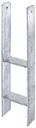 Vorschaubild Alberts® H-Pfostenträger 300x60x6mm Gesamtlänge 600mm für verschiedene Pfostenstärken