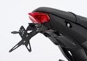 Vorschaubild PROTECH X-SHAPE Kennzeichenhalter SET mit Reflektor und Beleuchtung Alu & Stahl Schwarz für YAMAHA MT-09 / SP