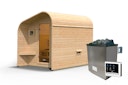 Vorschaubild Karibu Gartensauna/Saunafass Fasshaus 2 asymmetrisch inkl. gratis 9 kW Bio-Saunaofen im Wert von 879,99 €