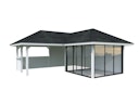 Vorschaubild Palmako Pavillon Bianca 24,9 m² Set 210 Slide - 28 mm
